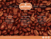 Tablet Screenshot of hesterscafe.com